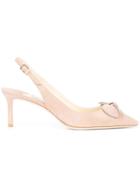 Jimmy Choo Ballet Bow Detail Sandals - Nude & Neutrals