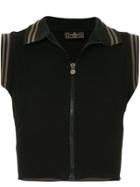Fendi Vintage Cropped Jersey Top - Black