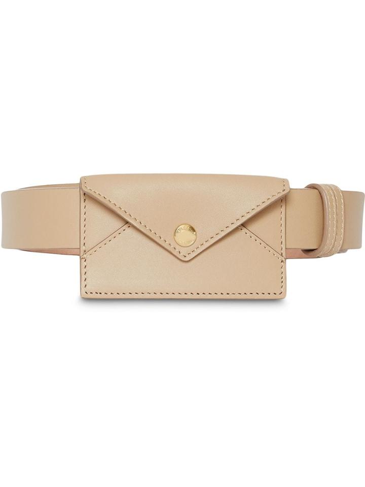 Burberry Envelope Wallet Belt - Neutrals
