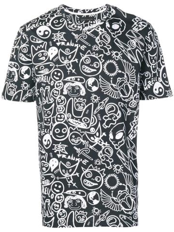 Frankie Morello Scribbles T-shirt - Black