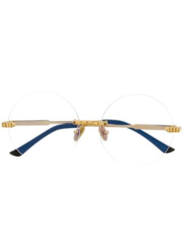 Anna Karin Karlsson Frameless Round Glasses - Gold