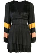 Ulla Johnson Fitted V-neck Dress - Black