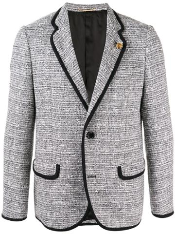 Education From Young Machines Bouclé Tweed Blazer - Grey