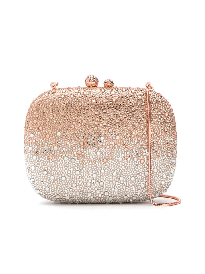 Isla Embellished Clutch - Pink & Purple
