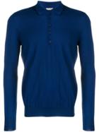 Bottega Veneta Merino Polo Sweater - Blue