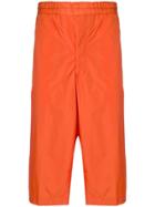 Comme Des Garçons Shirt Boys Side Panel Cropped Trousers - Orange