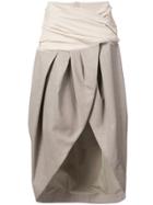 Jacquemus Asymmetric Wrap Skirt - Nude & Neutrals