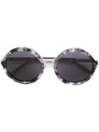 Linda Farrow Gallery Round Framed Sunglasses - Black