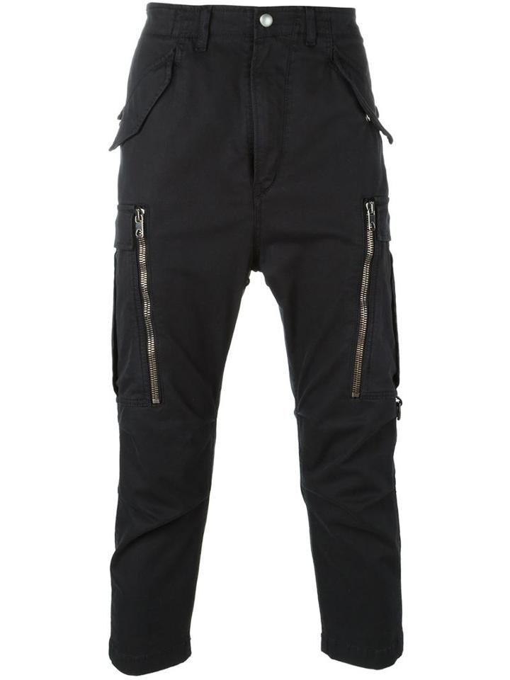 Diesel Black Gold Cropped Trousers