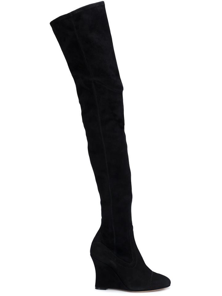 Alchimia Di Ballin Thigh-high Wedge Boots - Black