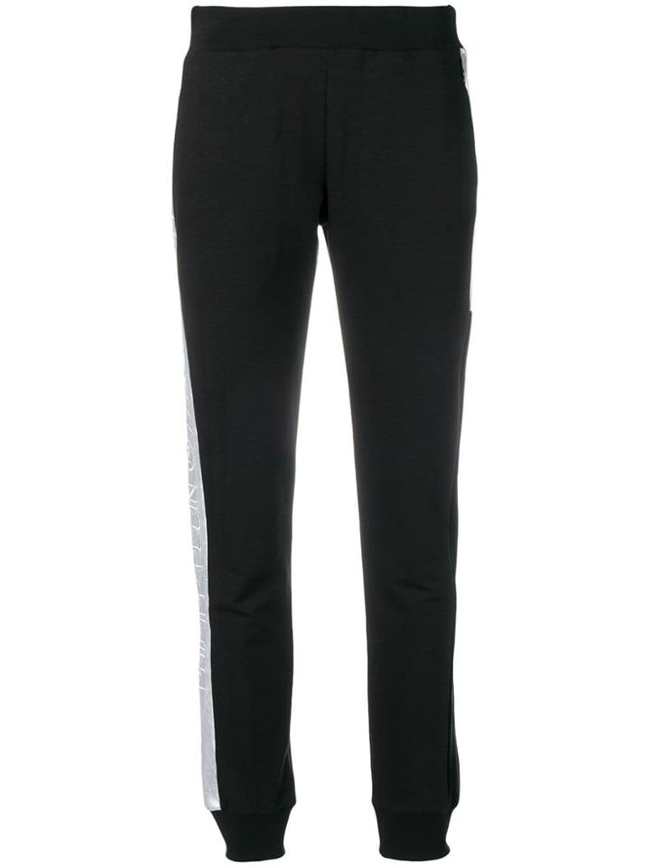 Philipp Plein Contrast Panel Jogging Bottoms - Black
