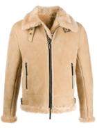 Giuseppe Zanotti Robin Suede Jacket - Neutrals