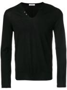 Paolo Pecora Fitted Knitted Sweater - Black