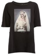 Undercover Skeleton Bride Print T-shirt, Women's, Black, Cotton