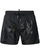 Dsquared2 Logo Printed Swimming Trunks - Black