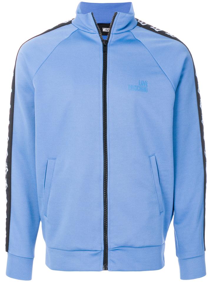 Love Moschino Zipped Sweatshirt - Blue