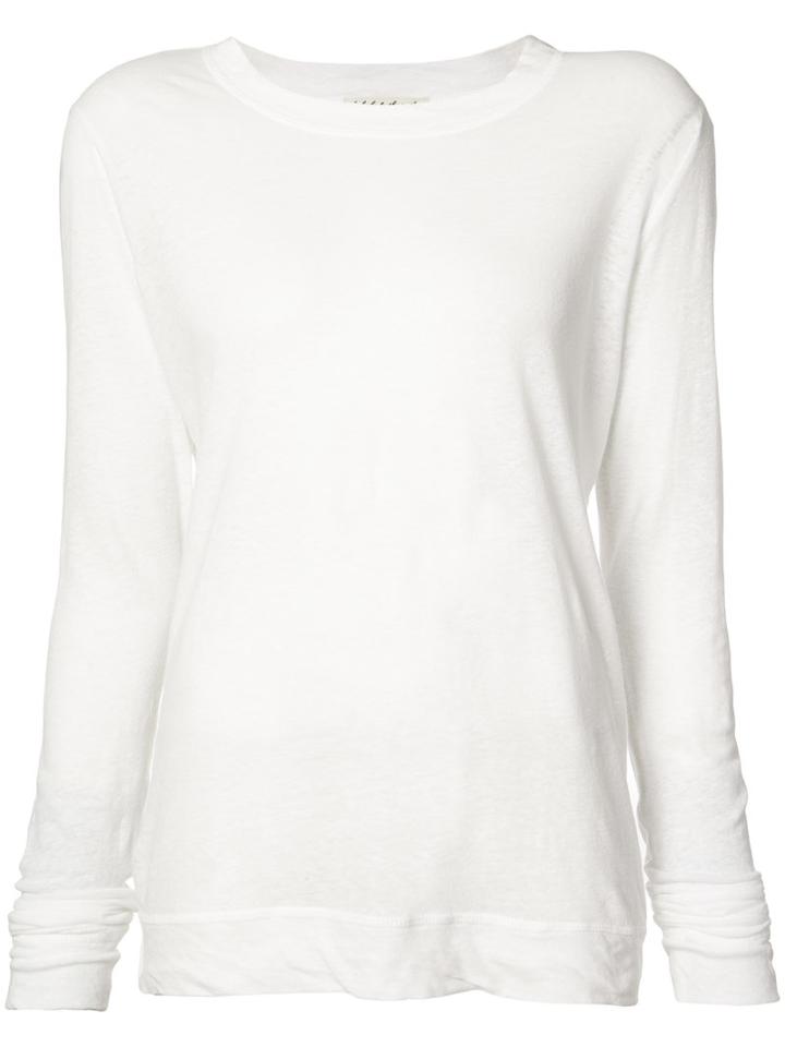 The Lady And The Sailor - Knitted Top - Women - Cotton/linen/flax - Iii, White, Cotton/linen/flax