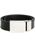 Burberry Logo Plaque Belt - Brown