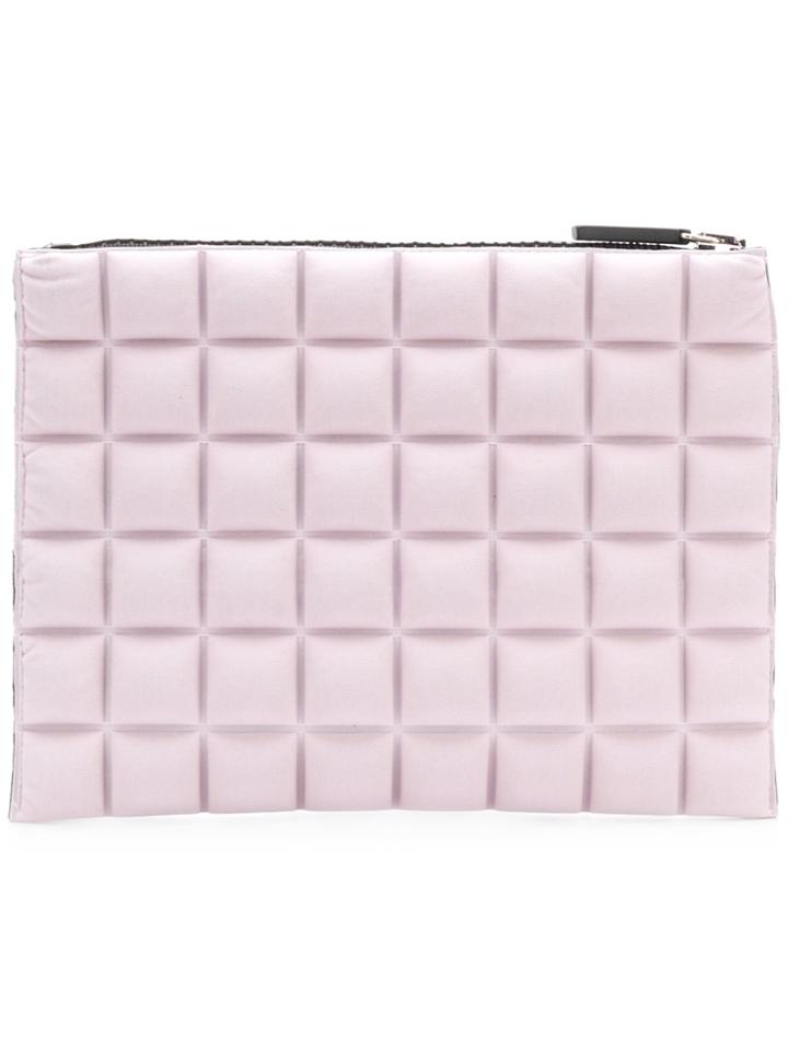 No Ka' Oi Chocolate Bar Quilted Purse - Pink & Purple