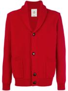 Eleventy Shawl Collar Cardigan - Red