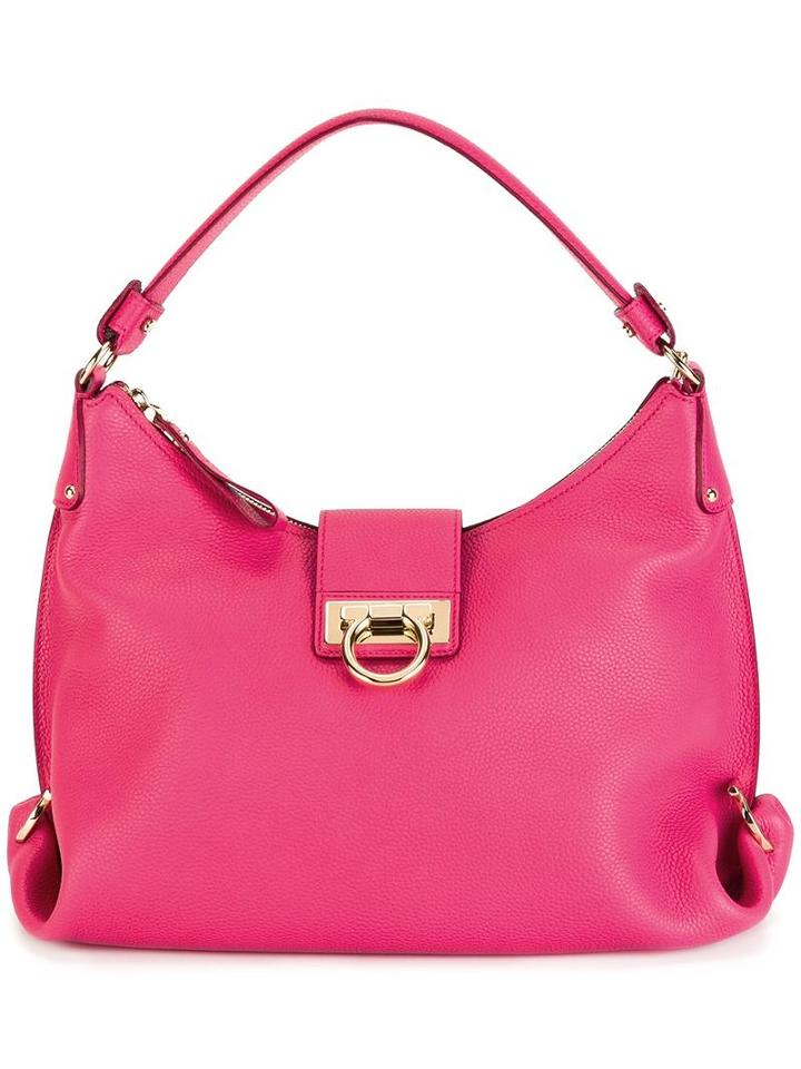 Salvatore Ferragamo Gancio Hobo Tote, Women's, Pink/purple