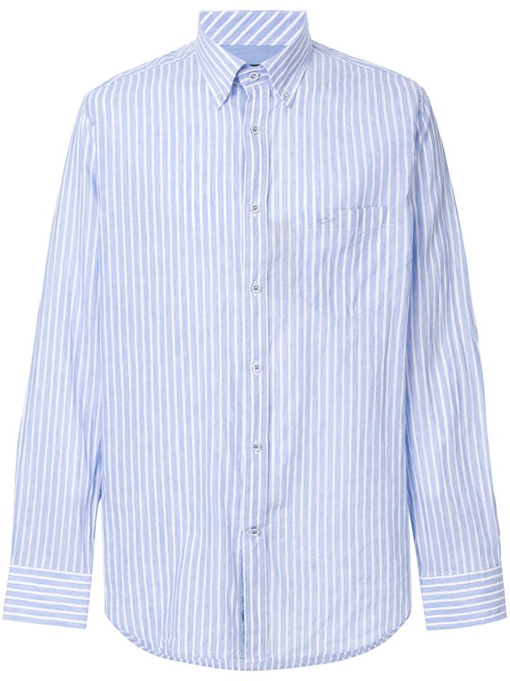 Paul & Shark Striped Long-sleeve Shirt - Blue