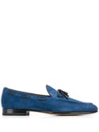 Santoni Lace-up Detail Loafers - Blue