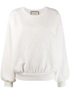 Gucci Oversize Sweatshirt With Gucci Tennis - White