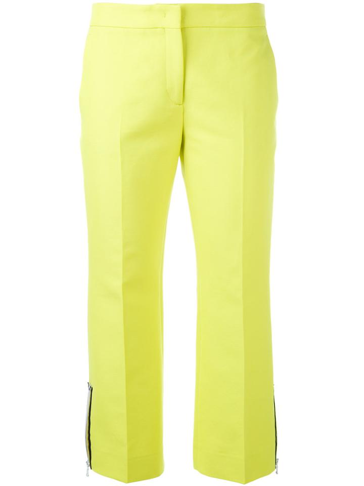 No21 Tailored Cropped Trousers - Yellow & Orange