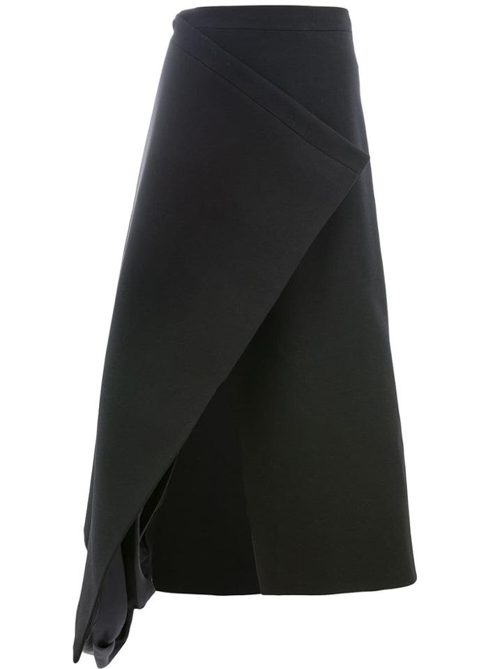 Y / Project Front Slit Skirt - Black