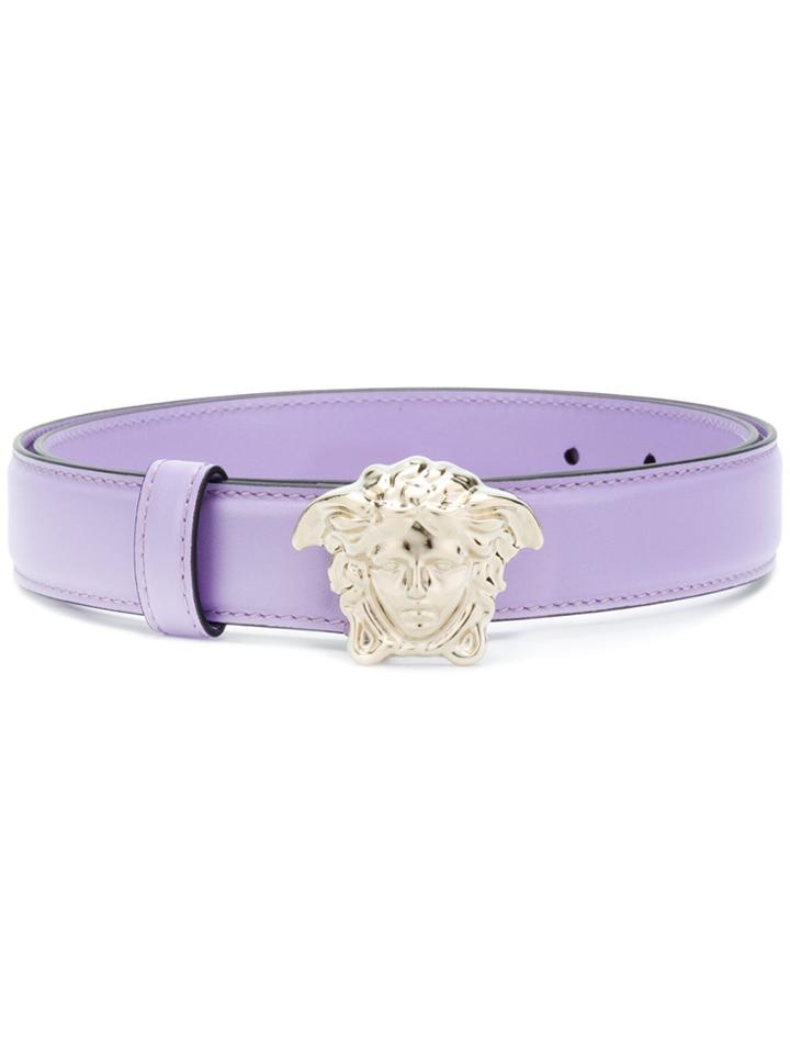 Versace Medusa Buckle Belt - Pink & Purple