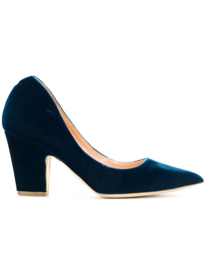 Rupert Sanderson Velvet Pumps - Blue