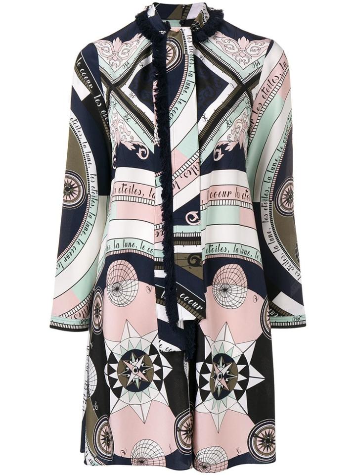 Tory Burch Constellation Print Shirt Dress - Pink