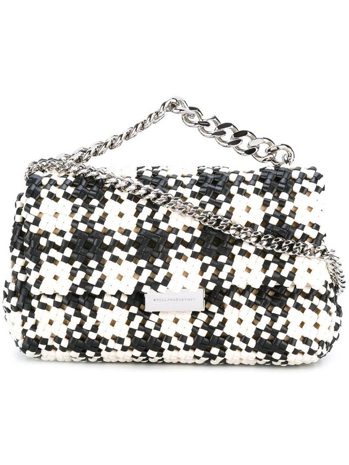 Stella Mccartney Becks Weaved Shoulder Bag, Women's, Black, Artificial Leather/metal