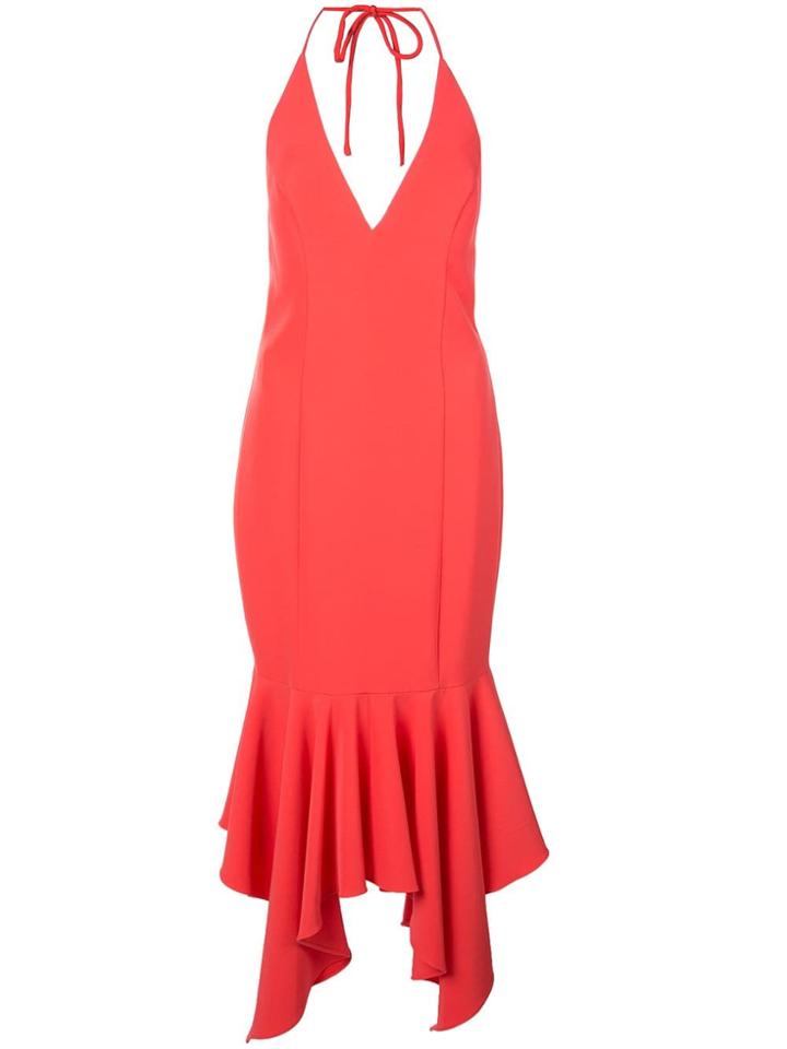 Aidan Mattox Fishtail Hem Dress - Pink