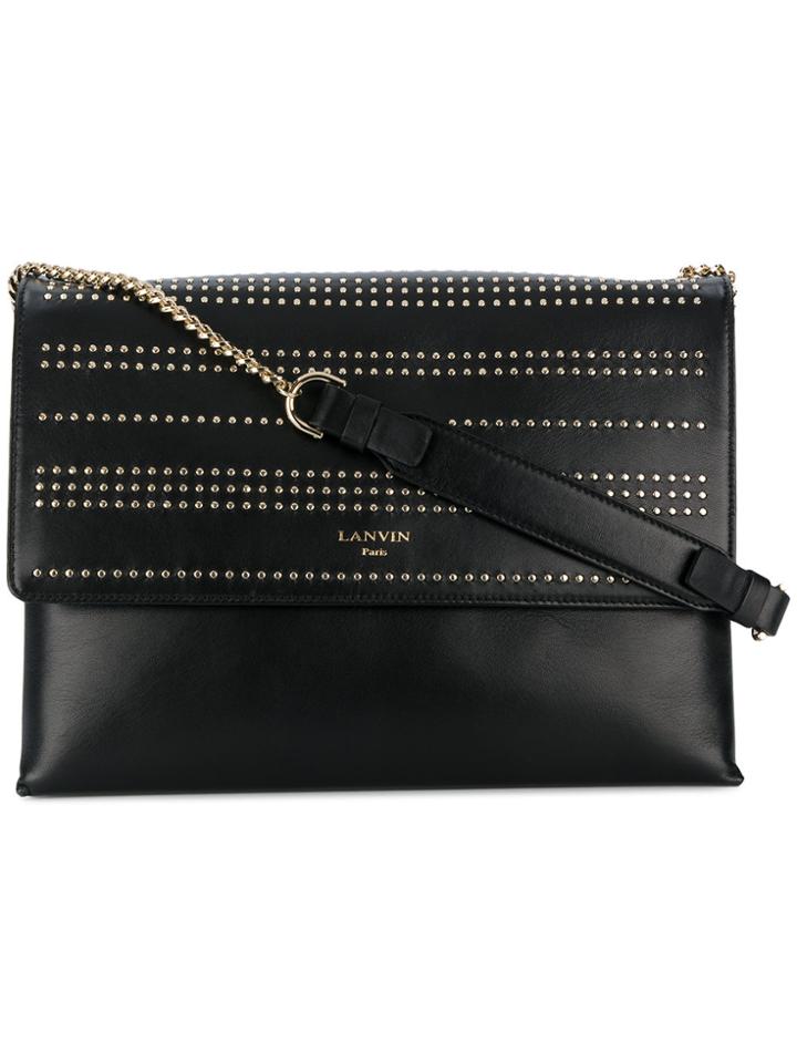 Lanvin Sugar Studded Shoulder Bag - Black
