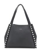 Albano Small Studded Tote - Black