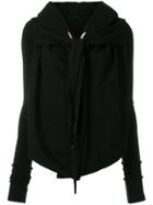 Rick Owens Drkshdw Front Knot Cardigan - Black