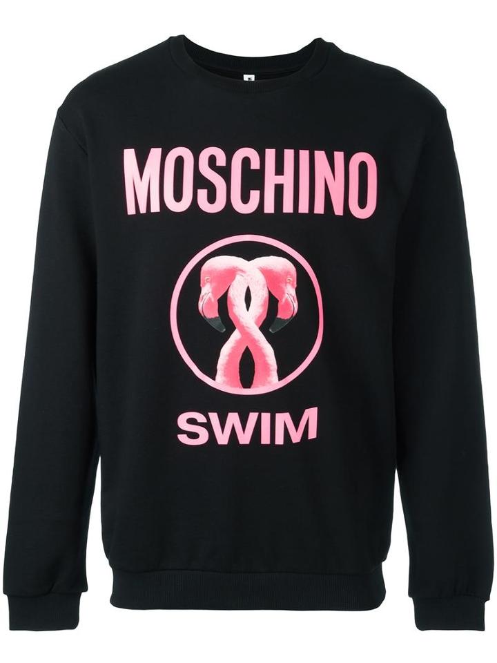 Moschino Logo Print Sweatshirt, Men's, Size: Xxl, Black, Cotton