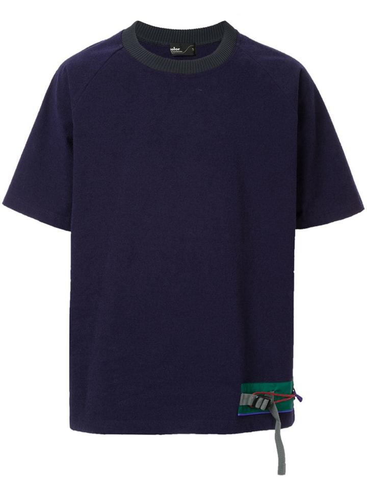 Kolor Contrast Patch T-shirt - Purple
