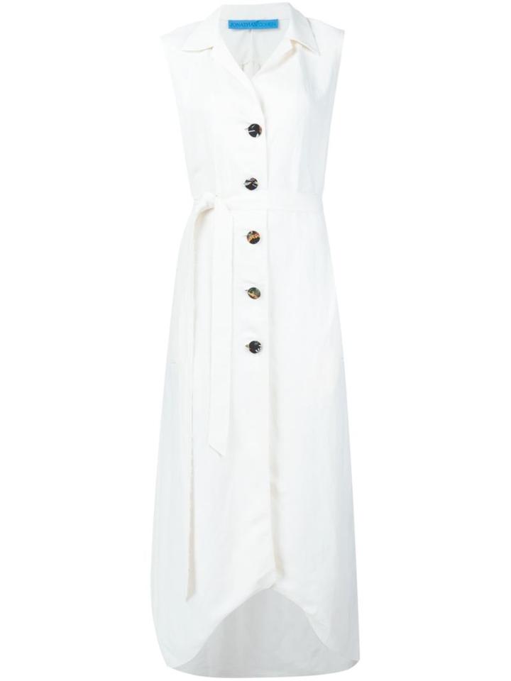 Jonathan Cohen Buttoned Sleeveless Dress