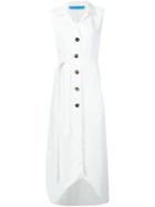 Jonathan Cohen Buttoned Sleeveless Dress