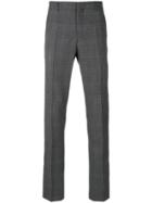 Calvin Klein Jeans Stripe-detail Checked Trousers - Grey