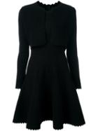 Alaïa Vintage Bolero Flared Dress, Size: 40, Black