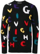 Givenchy Round Neck Logo Jumper - Black