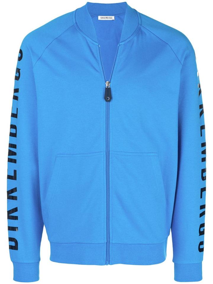 Dirk Bikkembergs Zip Front Sweatshirt - Blue