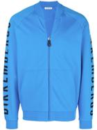 Dirk Bikkembergs Zip Front Sweatshirt - Blue