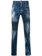 Dsquared2 Distressed Skinny Trousers - Blue