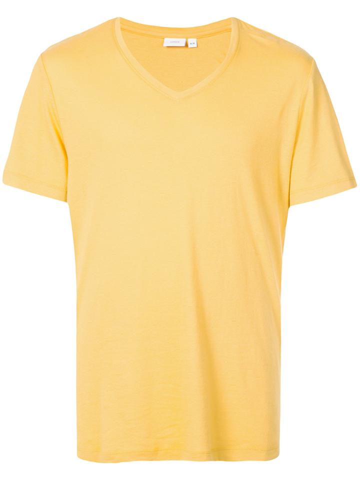 Onia V-neck T-shirt - Yellow & Orange