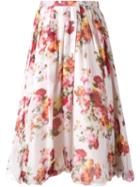 Dresscamp Sheer Floral Skirt, Women's, Size: 38, Nude/neutrals, Silk